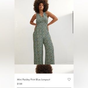 Oliver Bonas, paisley print jumpsuit with pockets. Size 6 UK, fits like a 2/4 US